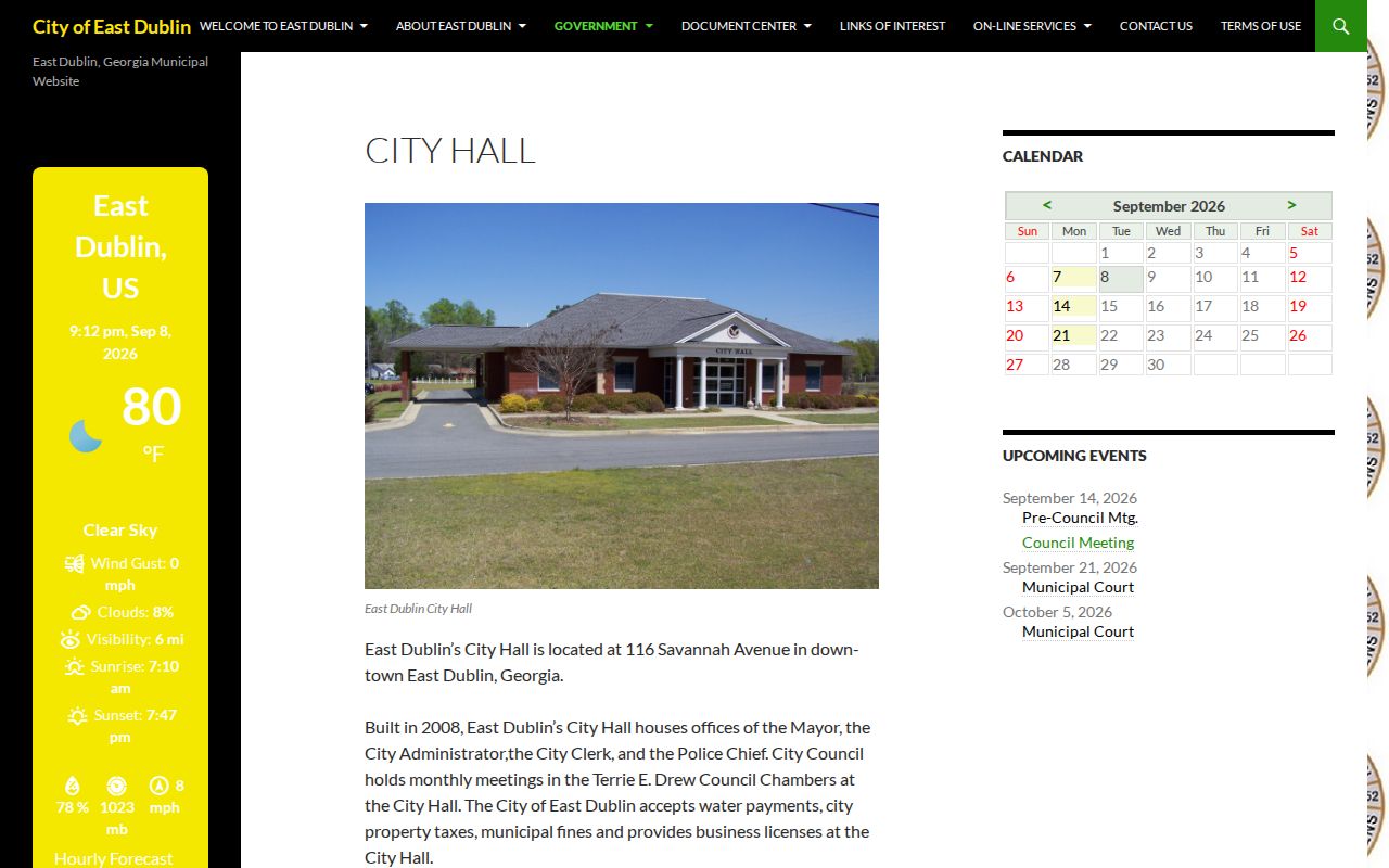 East Dublin warrant records City Hall payment location