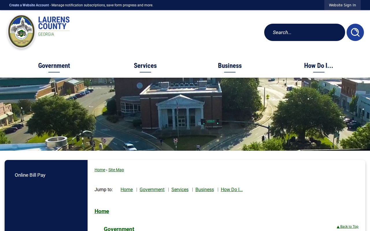 Laurens County directory checked for a Cadwell warrant portal
